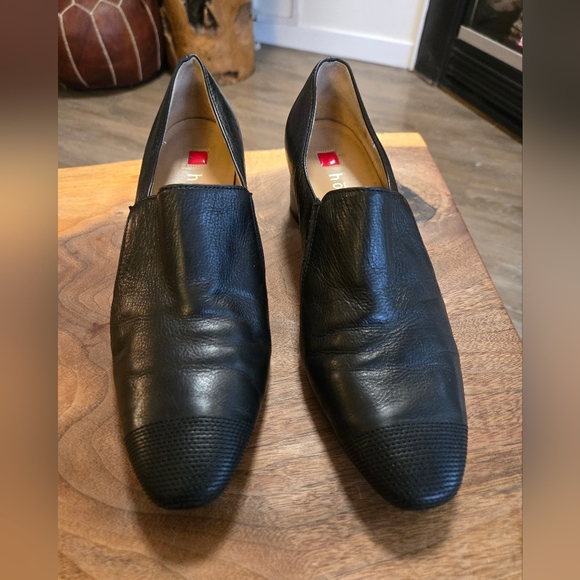 ✨️HOST PICK✨️ Högl Leather Block Heeled Loafers with Embroidered Toe Caps - Picture 8 of 15